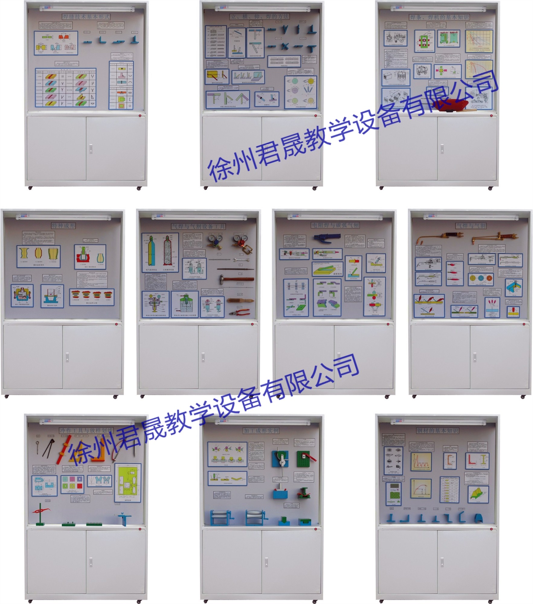 JS-HM10型 焊、鉚工藝學教學陳列柜